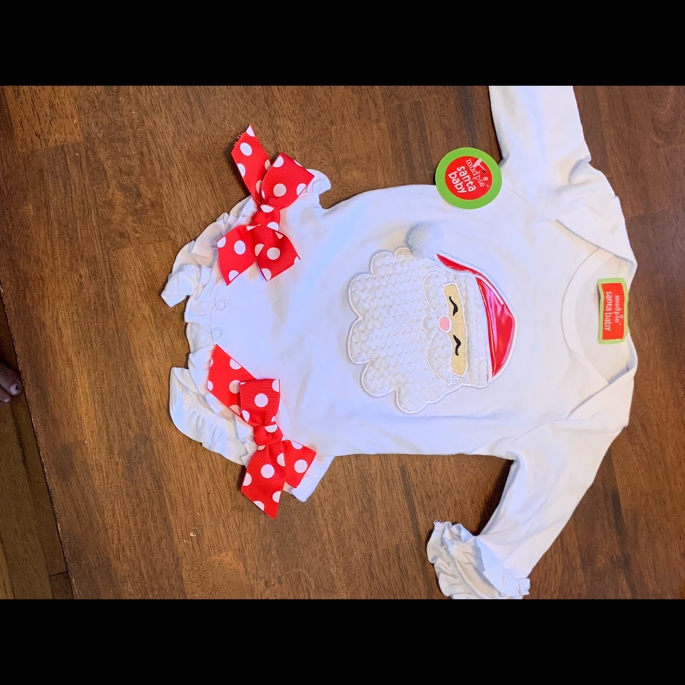 Mud pie Santa onesie